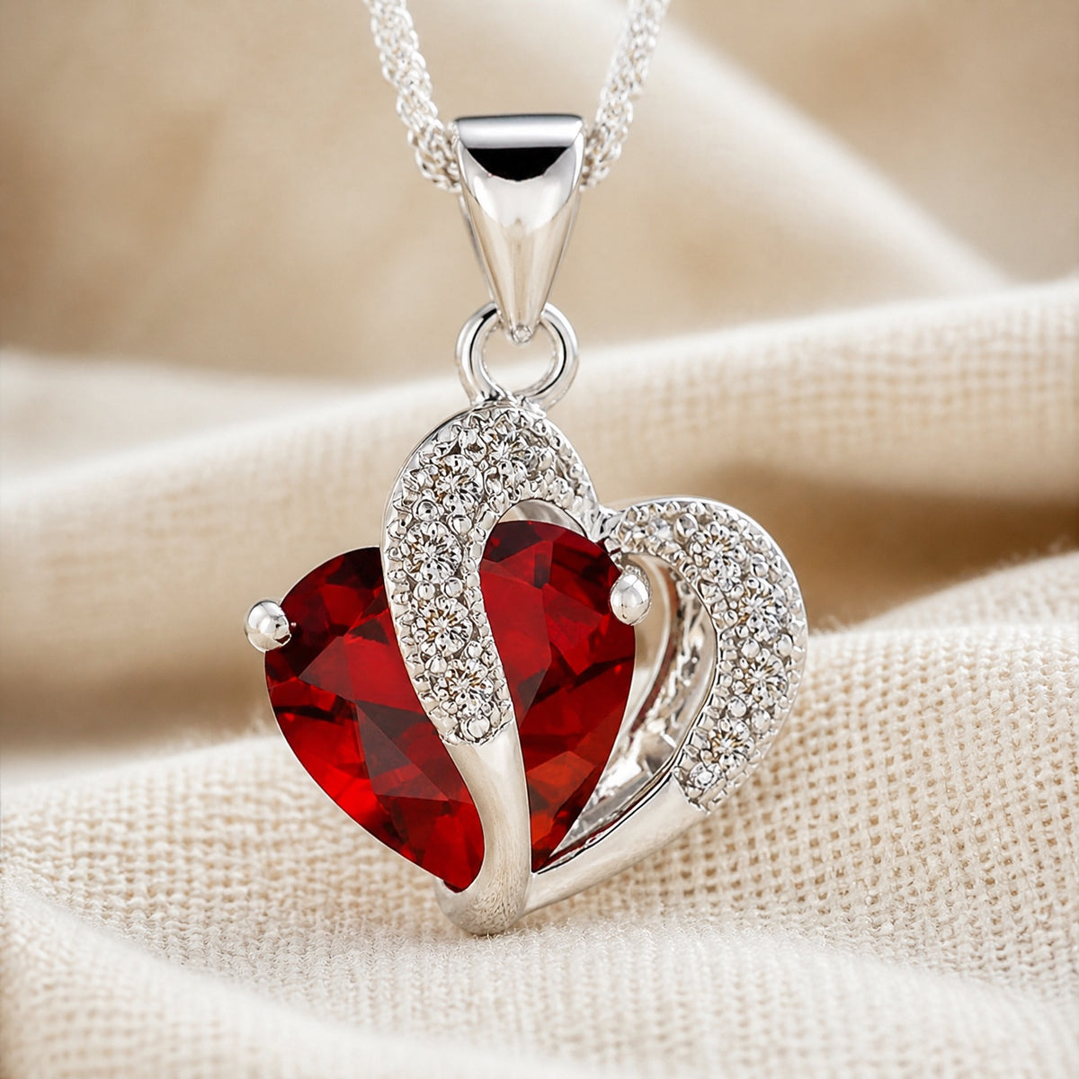 Chic Heart Pendant Necklace
