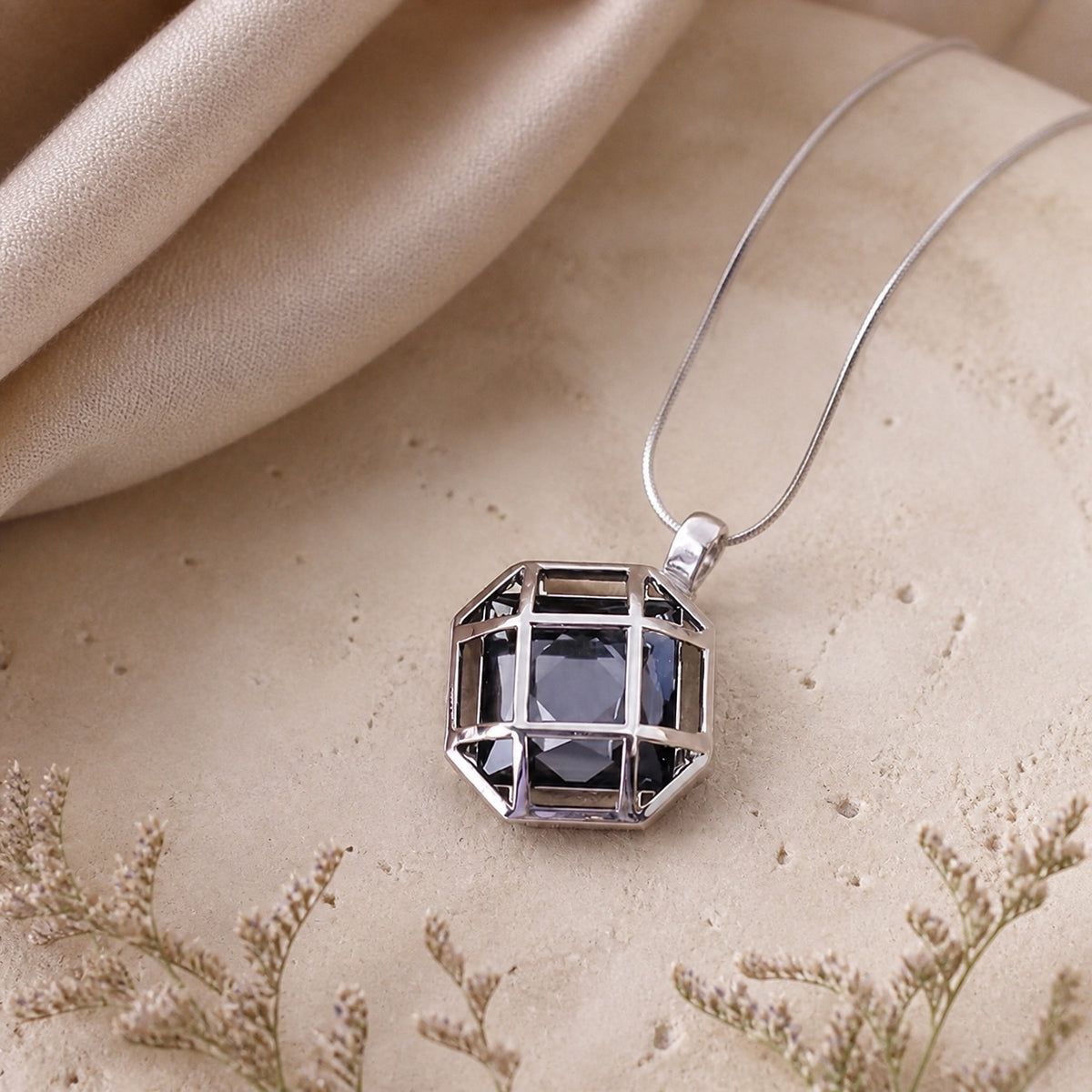 Classic Glass Pendant Necklace