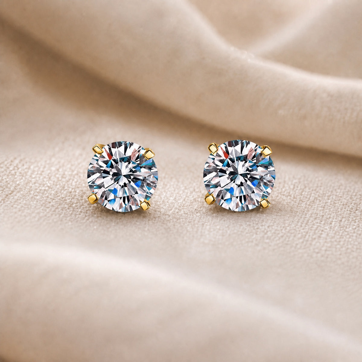 Classic Moissanite Stud Earrings