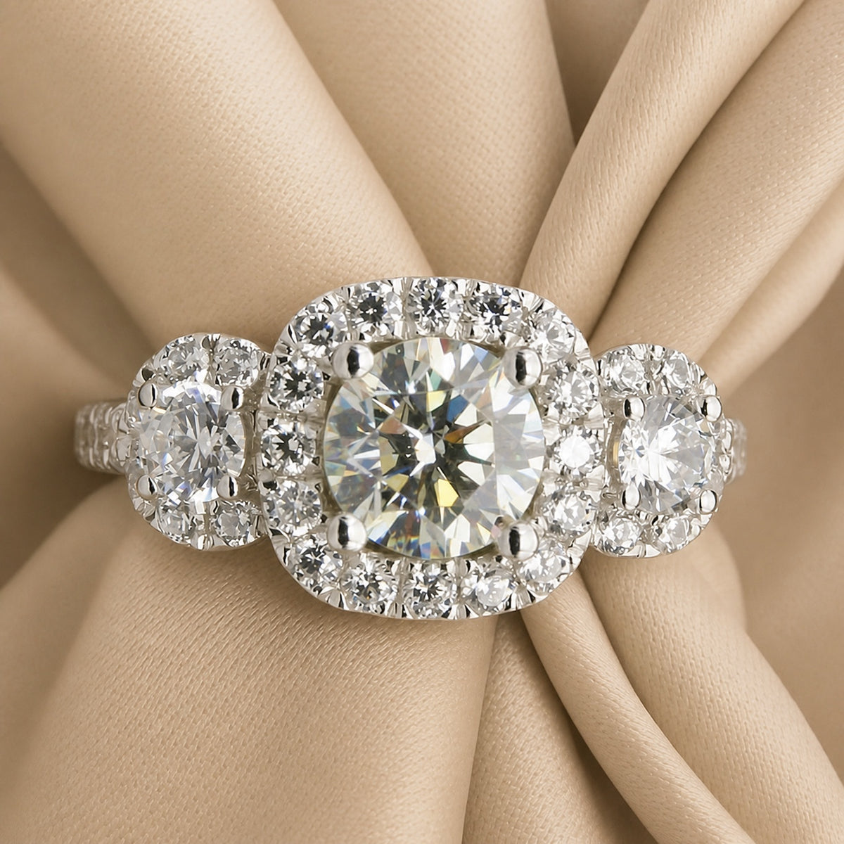 Luxe Trio Crystal Ring