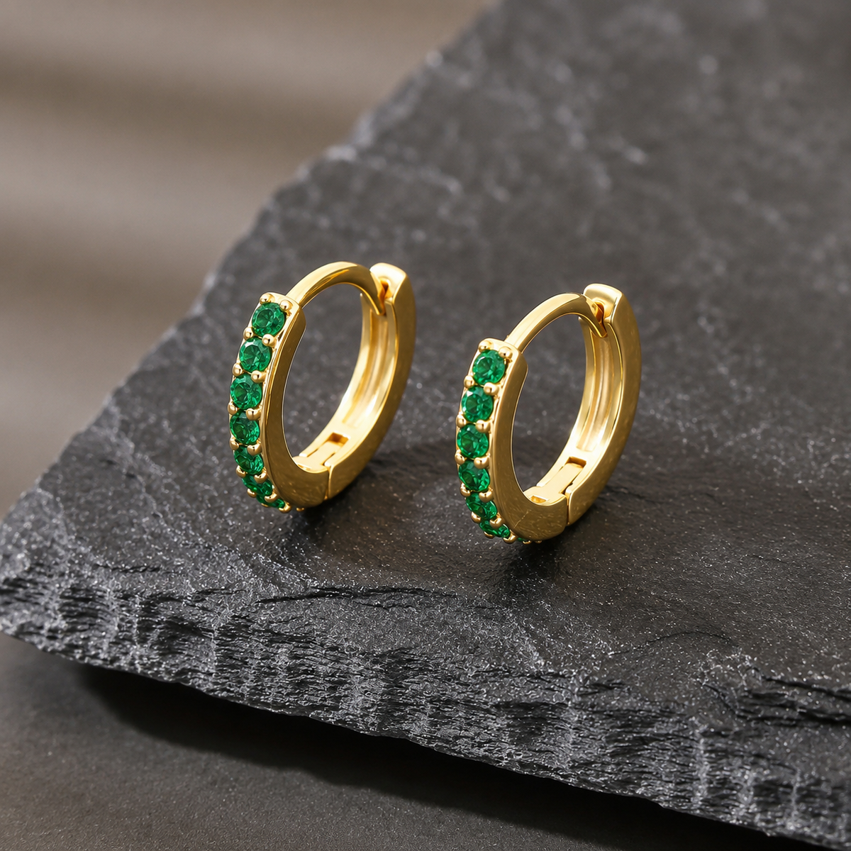 Lavish Gold Tone Earrings