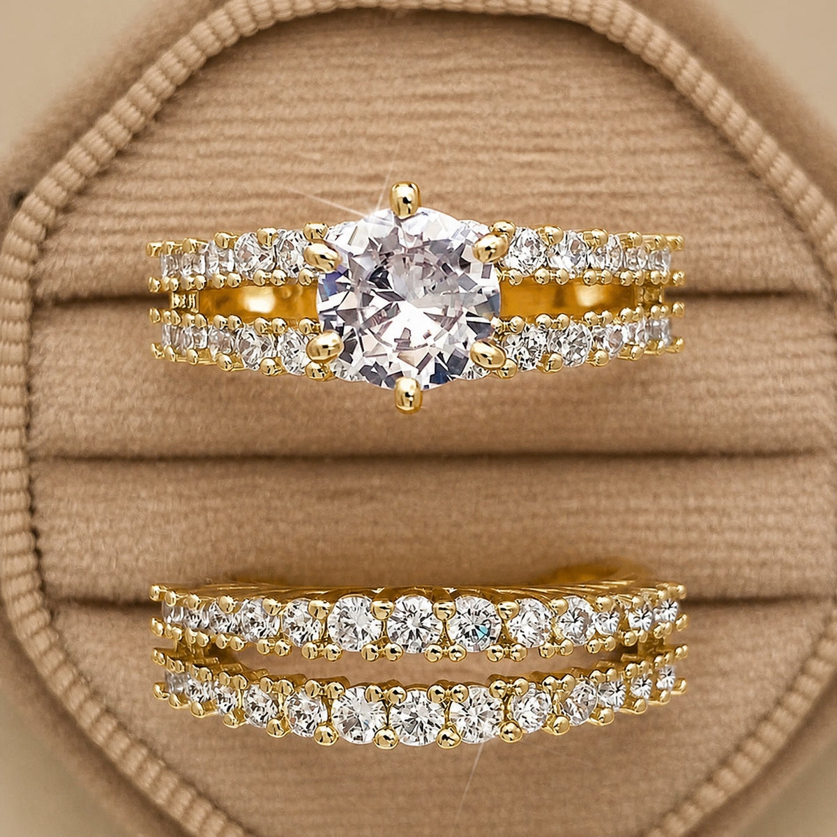 Radiance Crystal Ring Set