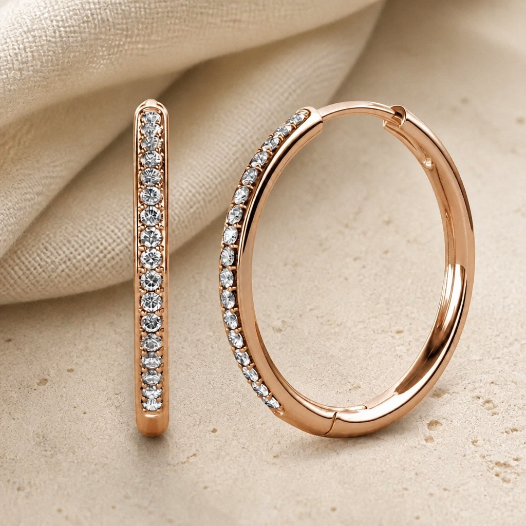 Sorel Pave Gold Timeless Earrings