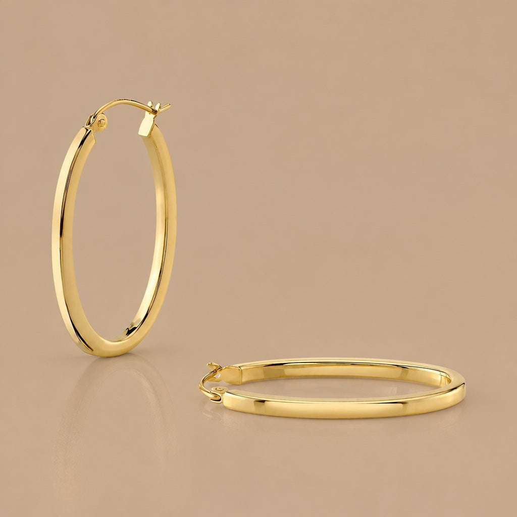 Serane White Gold Classic Earrings