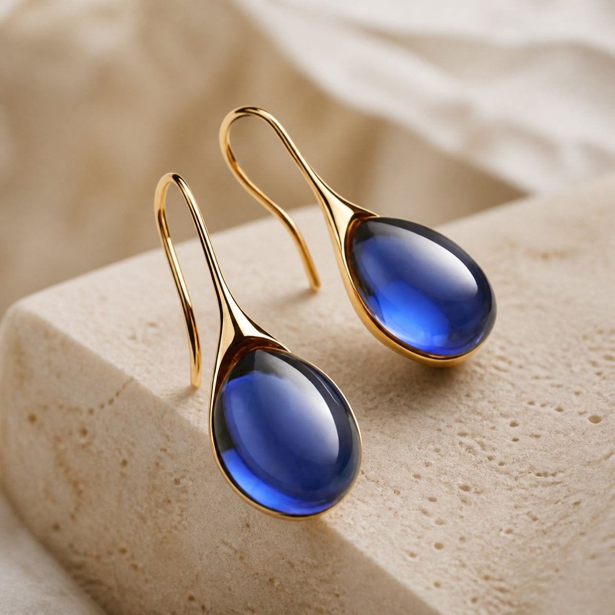 Crystal Drop Gold Silver Earrings