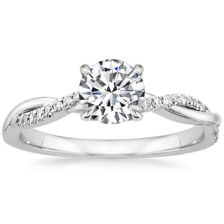 Radiant Crystal White Gold Ring