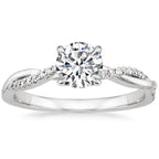 Radiant Crystal Gold Ring