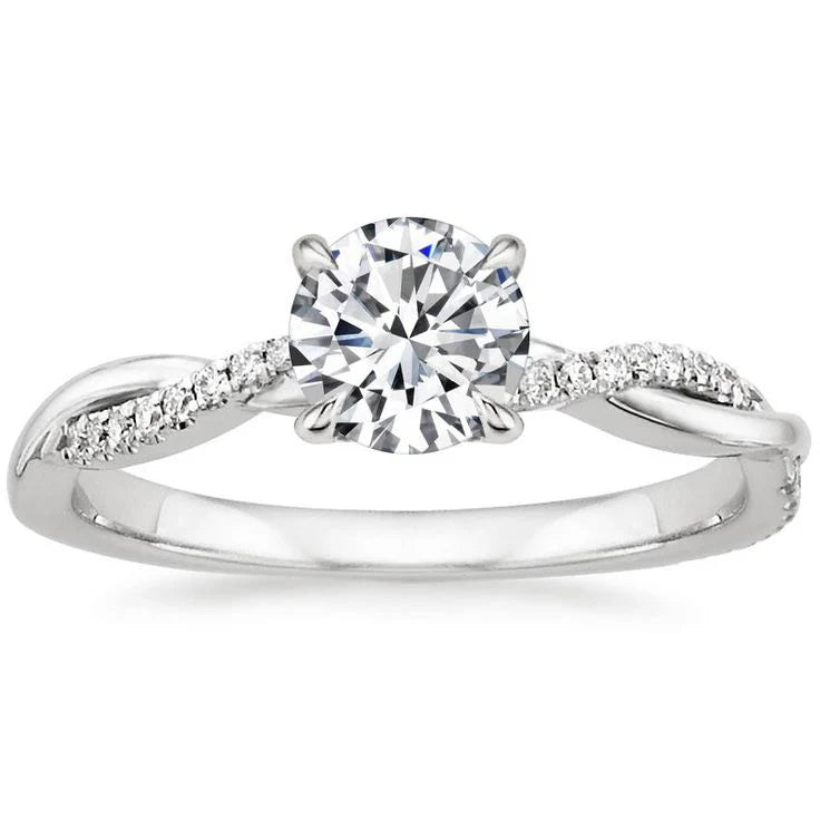 Radiant Crystal Gold Ring