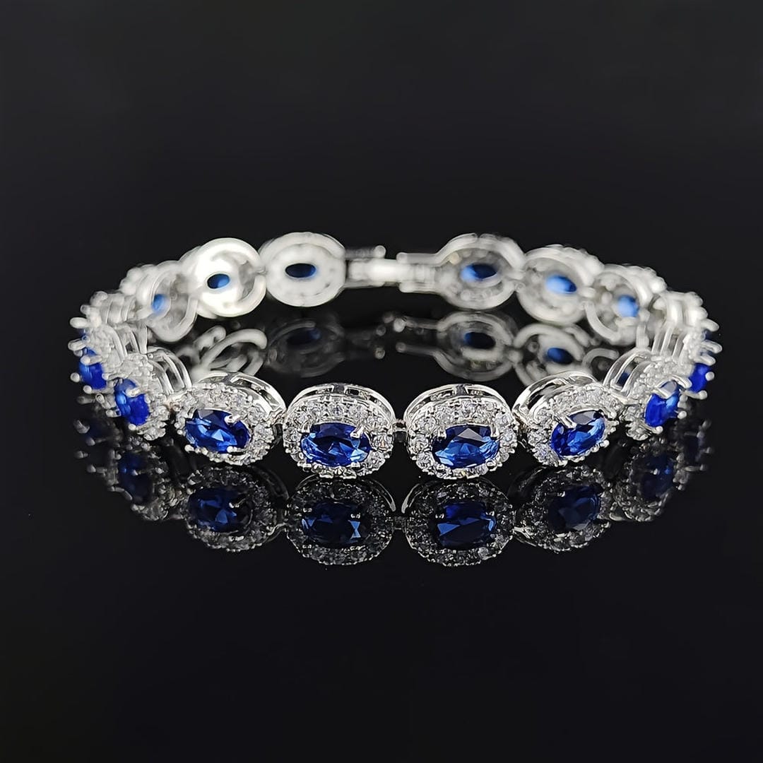 Vintage Sapphire Oval Bracelet