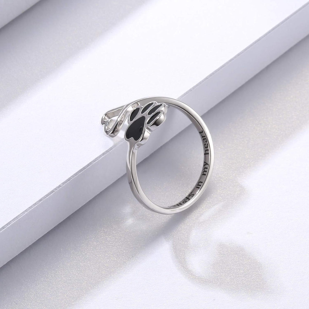 Crystal Paw Ring