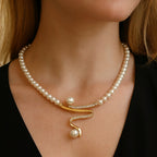 Elegant Wave Pearl Set