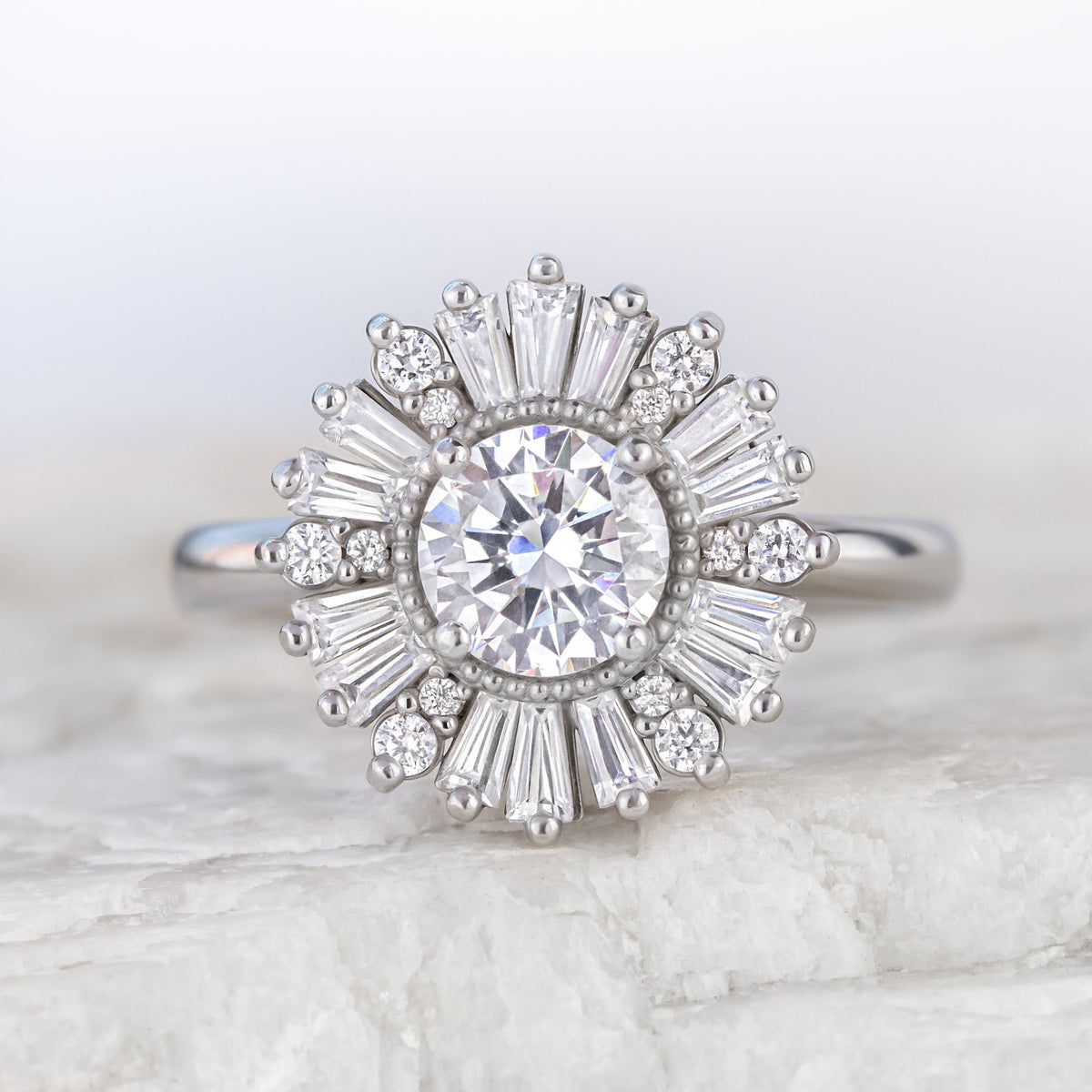 Dazzling Sunburst Bloom Ring