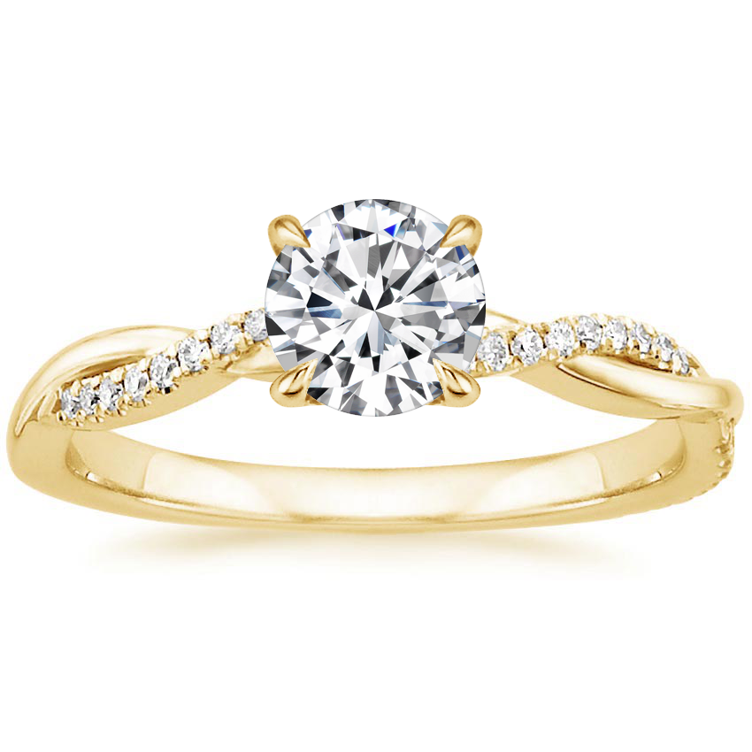 Radiant Crystal White Gold Ring
