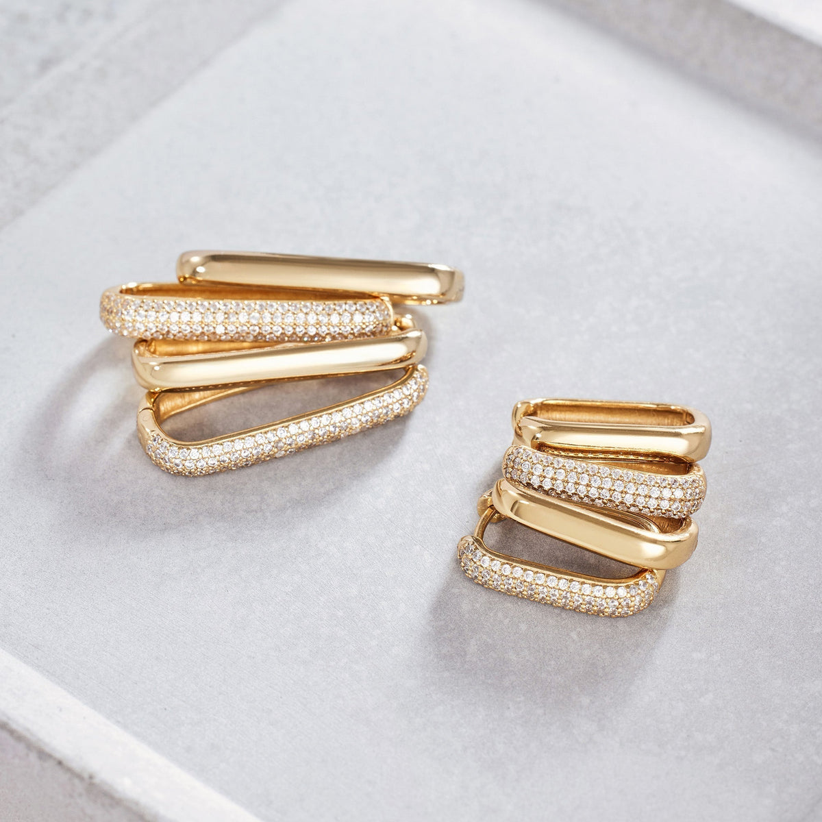 Elegant Icon Golden Hoops