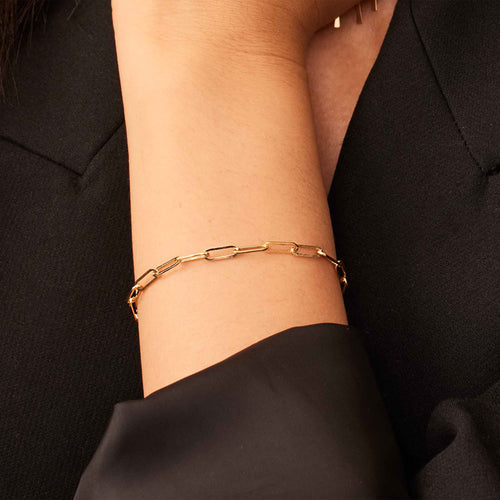 Venice Link White Gold Bracelet
