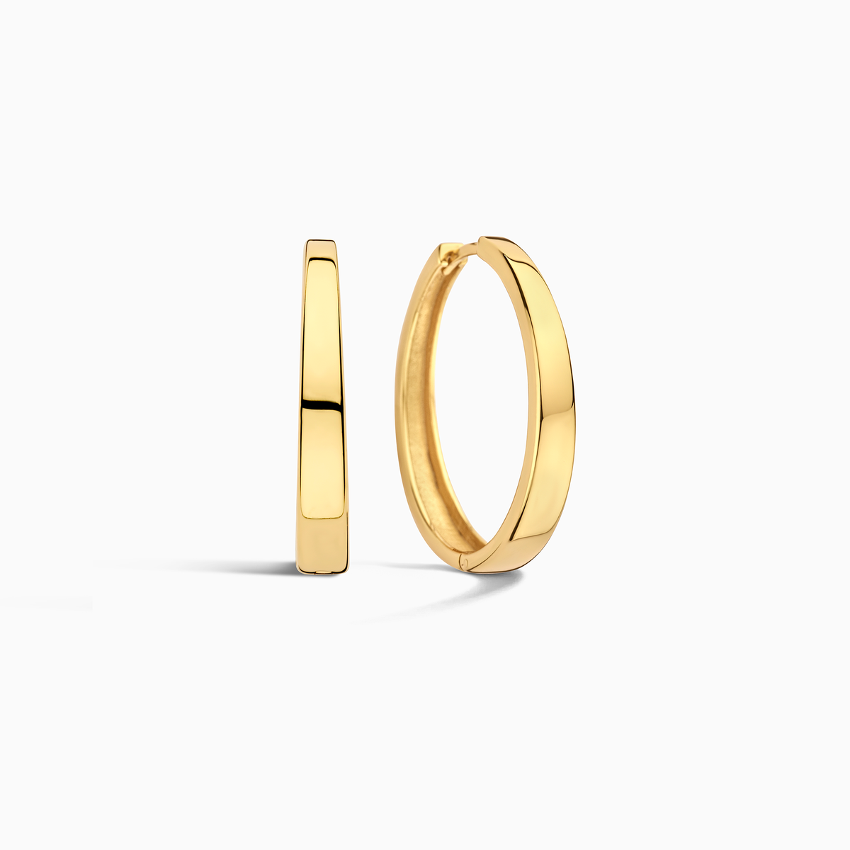 Gia Gold Statement Hoop Earrings