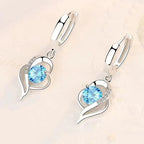 Eclipse Heart Drop Earrings
