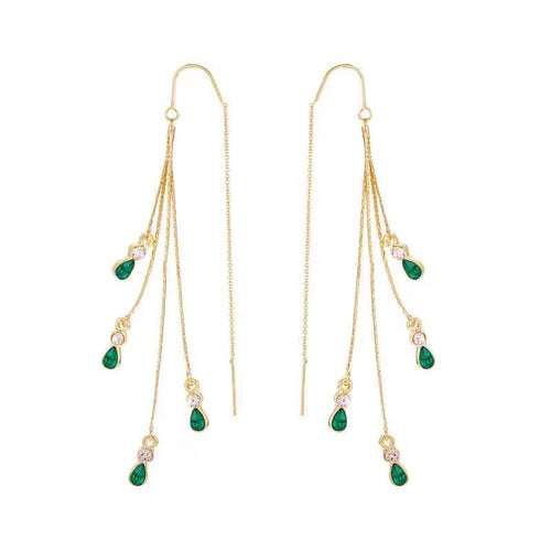 Calista Moreau Gold Tassel Earrings