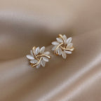 Sonja Luxe White Opal Earrings