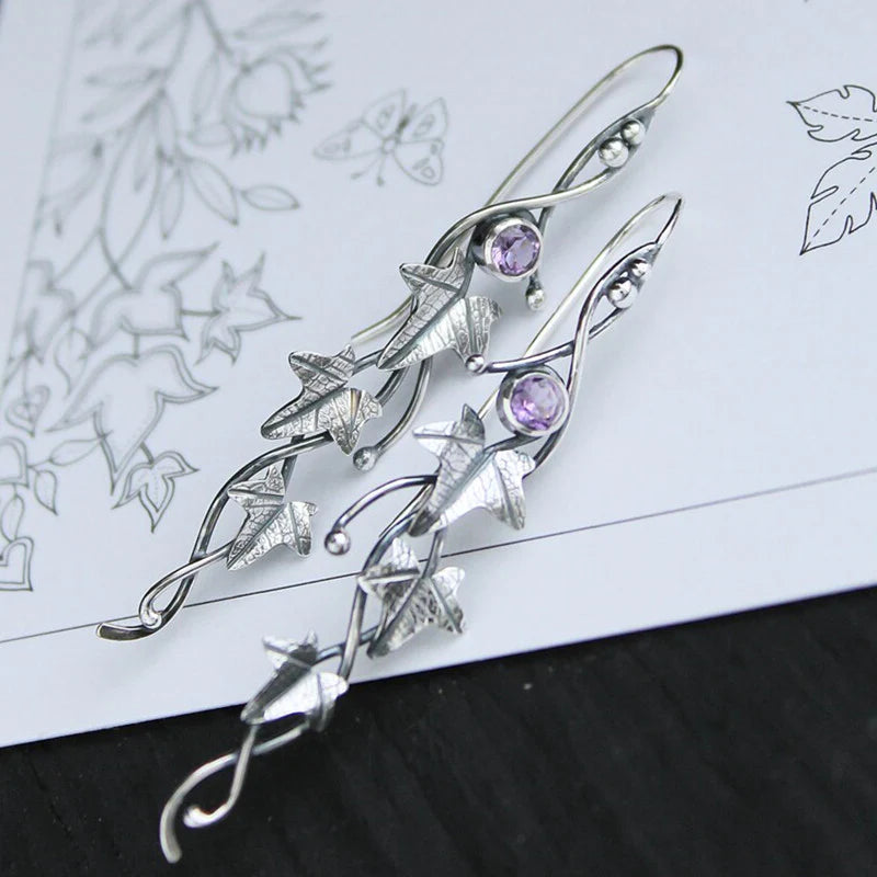 Radiant Crystal Elf Earrings