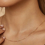 Bodega Box White Gold Necklace