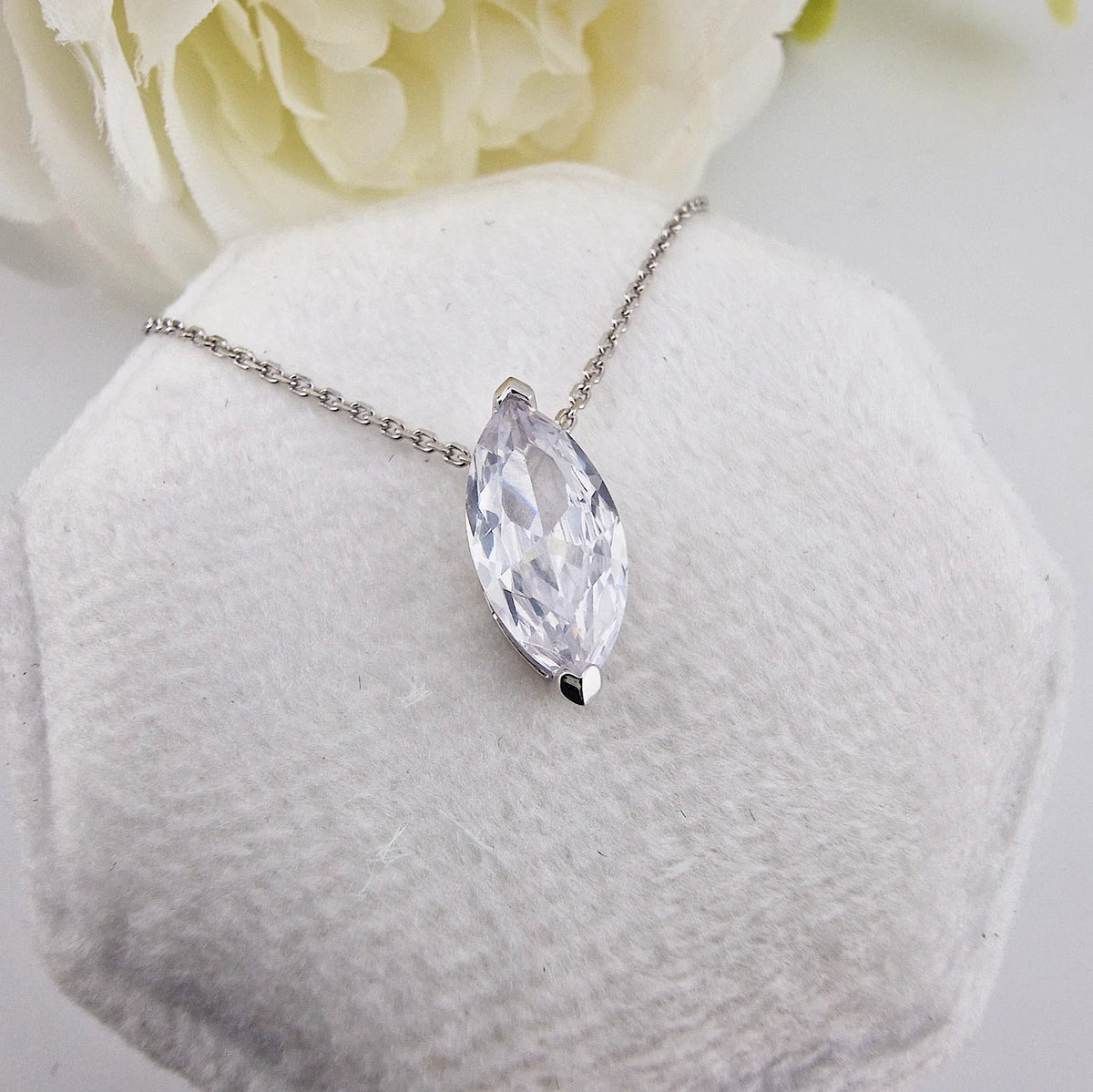 Marquise Cut Crystal Necklace