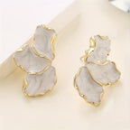 Pearl Flower Petal Earrings