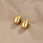 Vintage Gold Teardrop Earrings