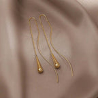 Teardrop Tassel Statement Earrings