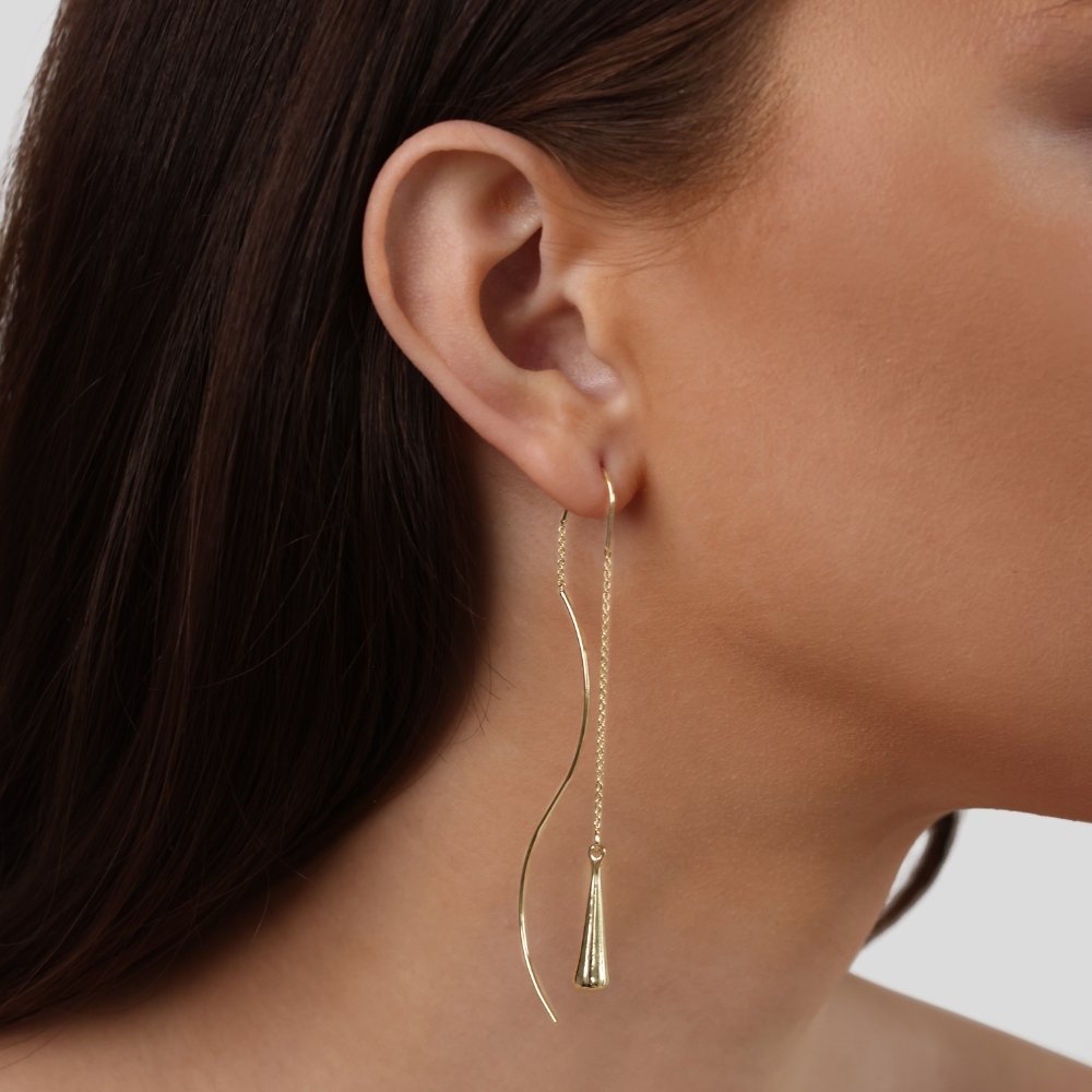 Teardrop Tassel Statement Earrings