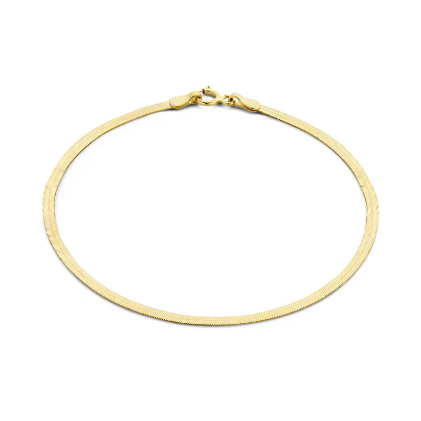 Soleil Serpent White Gold Slim Bracelet