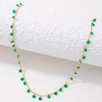 Emerald Droplet Necklace