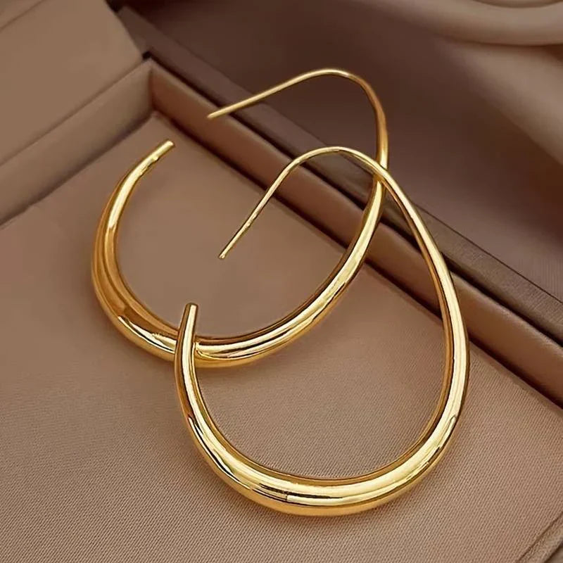 Antique Gold Hoop Earrings