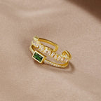 Crystal Layered Ring