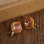 Vintage Rose Crystal Earrings
