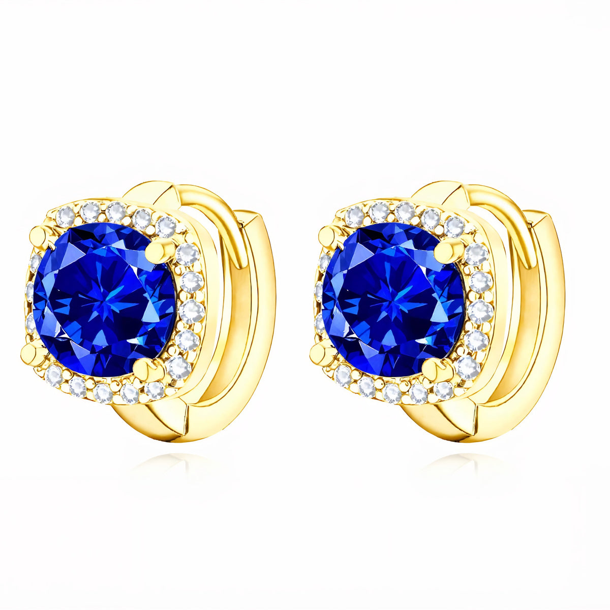 Nadine Minimal Sapphire Earrings