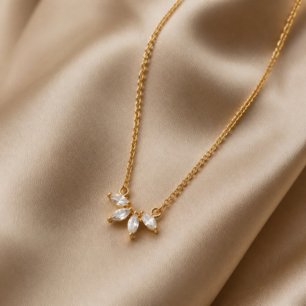 Opulent Botanical Crystal Pendant
