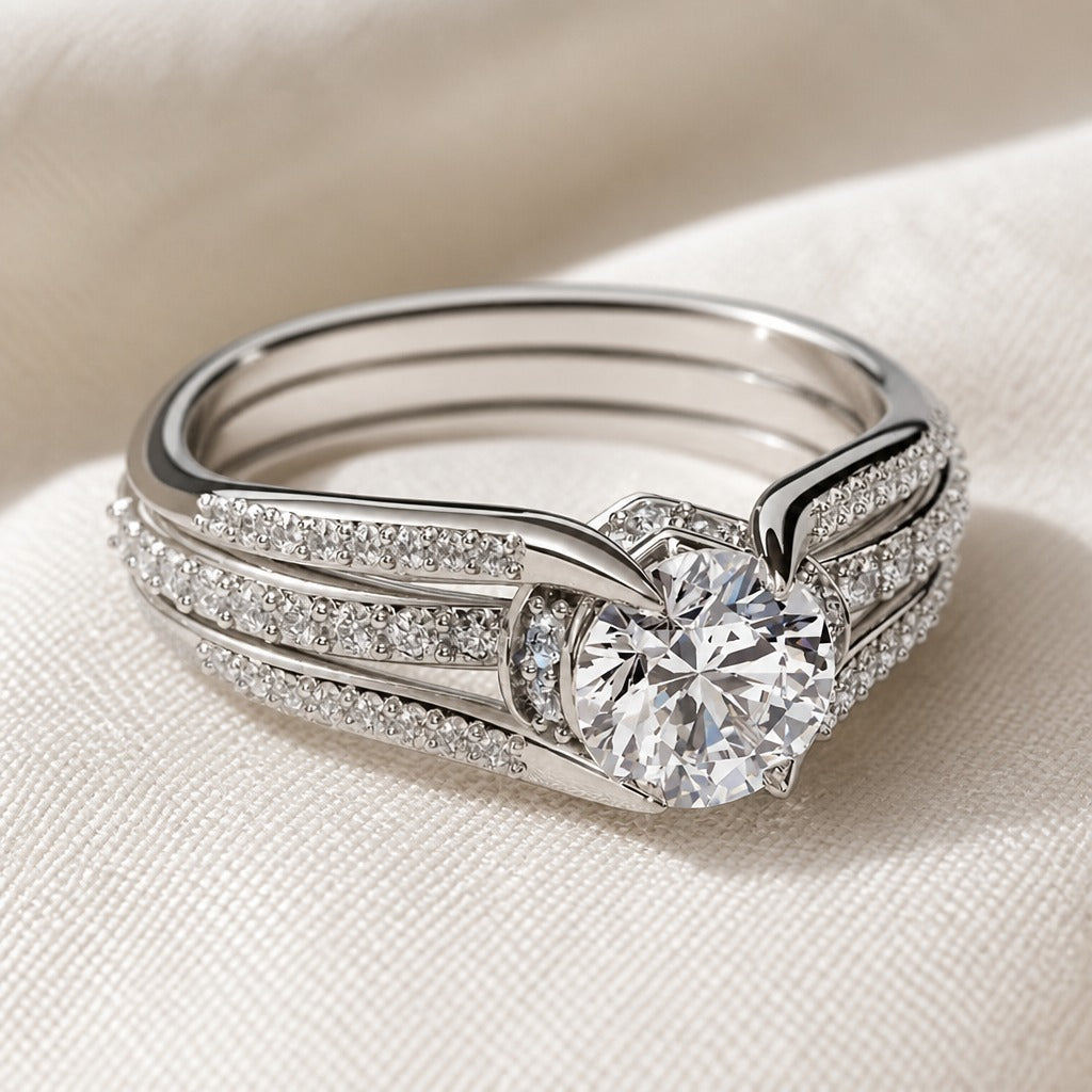 Graceful Zirconia Stone Ring
