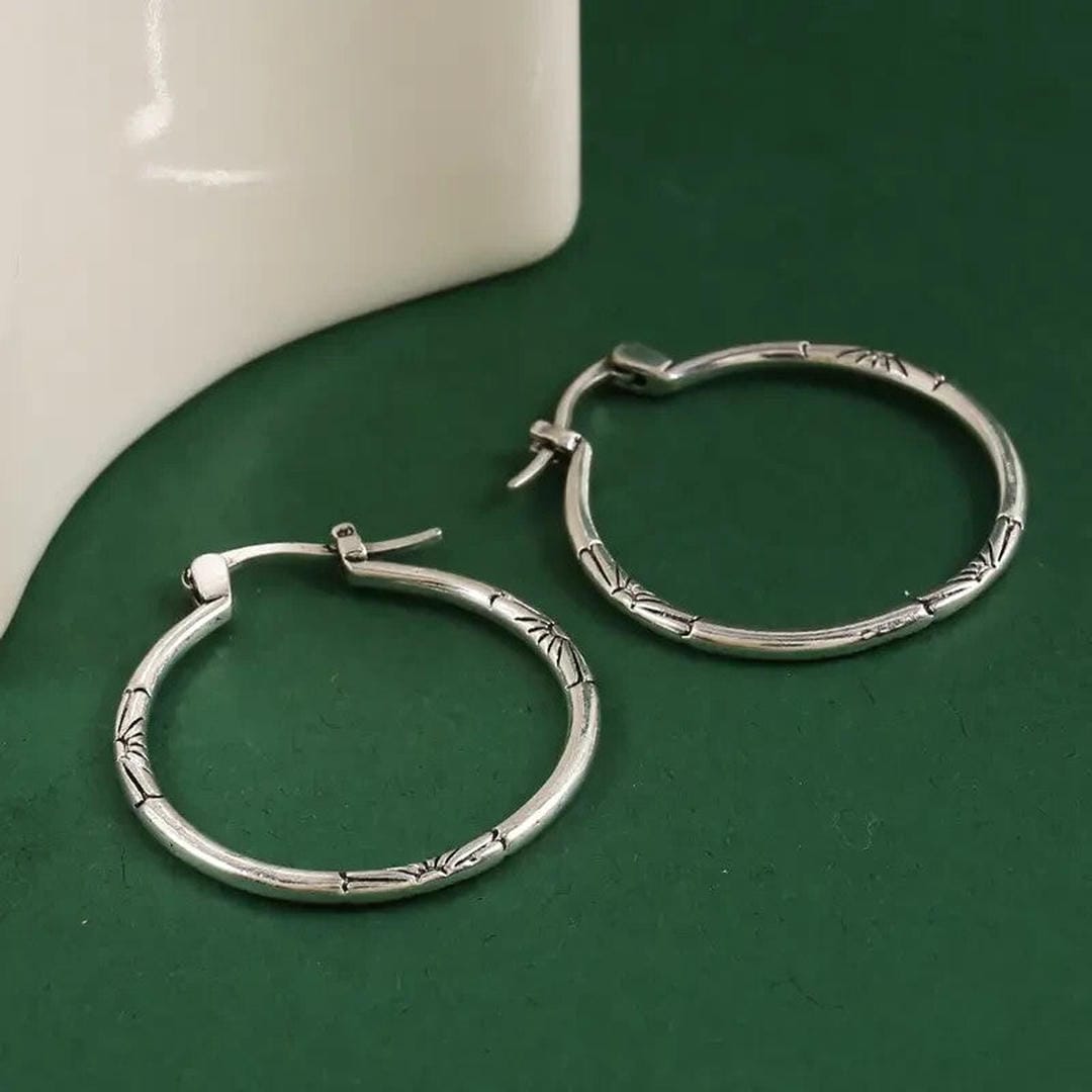 Timeless Silver Hoop Earrings
